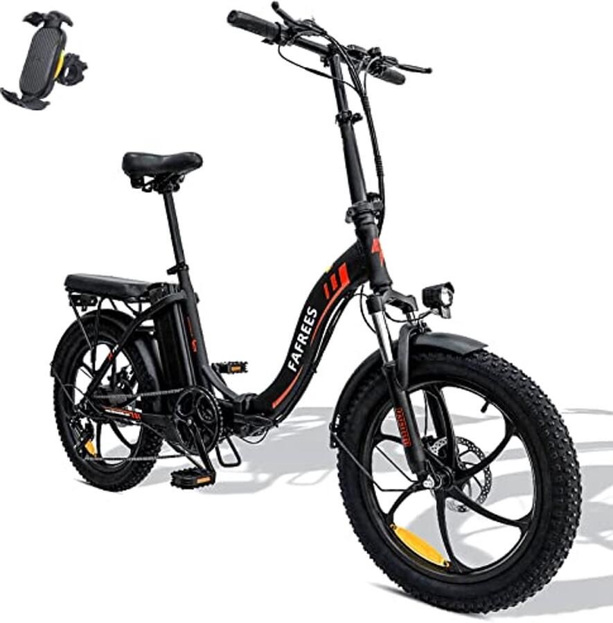 Opvouwbare E-bike Fatbike 20 inch met 36V Accu Ideaal voor Pendelen en Recreatief Gebruik