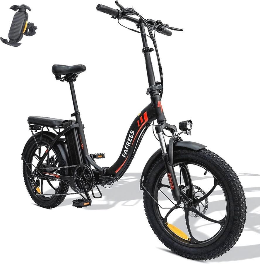 Opvouwbare E-bike Fatbike 20 inch met 36V Accu Ideaal voor Pendelen en Recreatief Gebruik