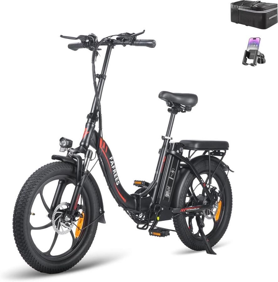 Opvouwbare Elektrische Fiets met 250 W Motor E-Fatbike 20 inch