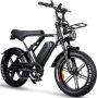 Fatbikeskopen.nl Ouxi H9 Model Zwart Elektrische Fatbikes Elektrische Fiets E Bike - Thumbnail 1