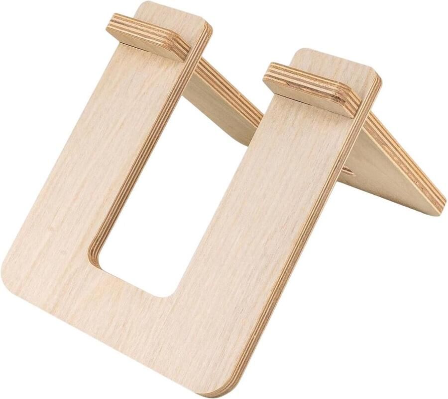 Parkeerframe Kinderfiets Houten Fietsstand Fietsen Opbergen Stevig Houtontwerp 10-12 Inch Natuurlijk Hout