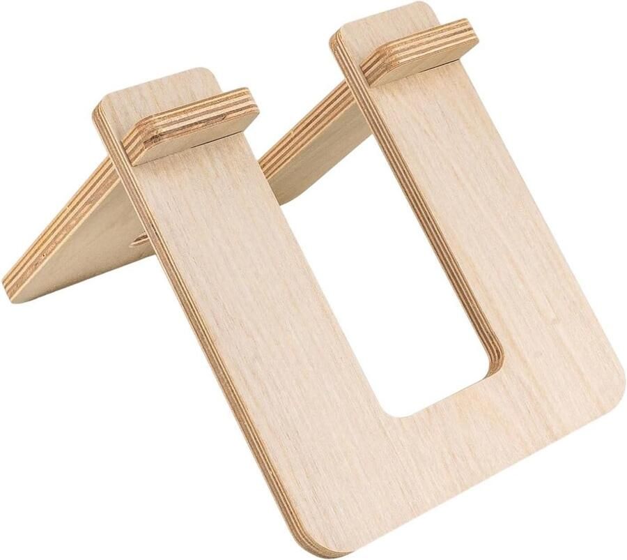Parkeerrek Kinderfiets Houten Display Fietsen Opbergen Afneembaar Ontwerp 10-12 Inch Natuurlijk Hout