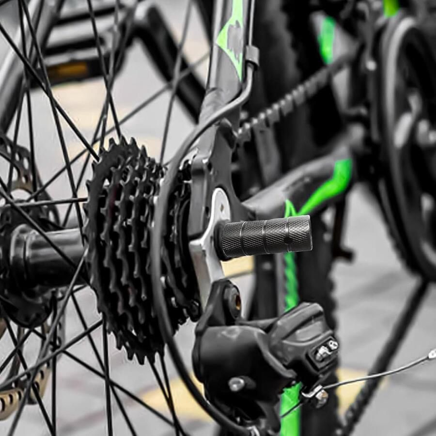 Pegs 4 pieces zwart hoogwaardige ijzer BMX pegs geselecteerde materialen eenvoudige installatie fiets voetsteunen geschikt voor racefietsen mountainbikes BMX fietsen - Foto 1
