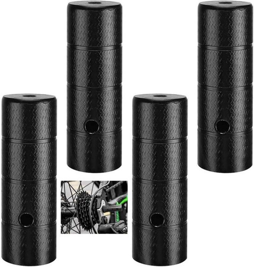 Pegs 4 stuks zwart hoogwaardige ijzer BMX pegs geselecteerde materialen eenvoudige installatie fiets-voetsteunen geschikt voor racefietsen mountainbikes en BMX-fietsen