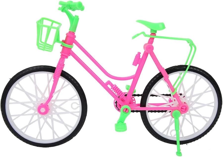 Poppen Mountainbike Speelgoed Miniatuur Fiets Poppenhuis Rollenspel met Poppen Gladde Oppervlakken