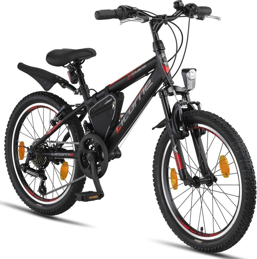 Premium 20 inch Mountainbike voor Kinderen en Volwassenen 18 Versnellingen