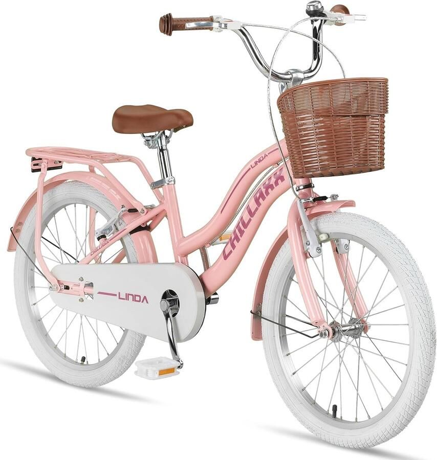 Premium Kinderfiets 20 Inch voor en Stadsfiets Geschikt voor 6-11 Jaar