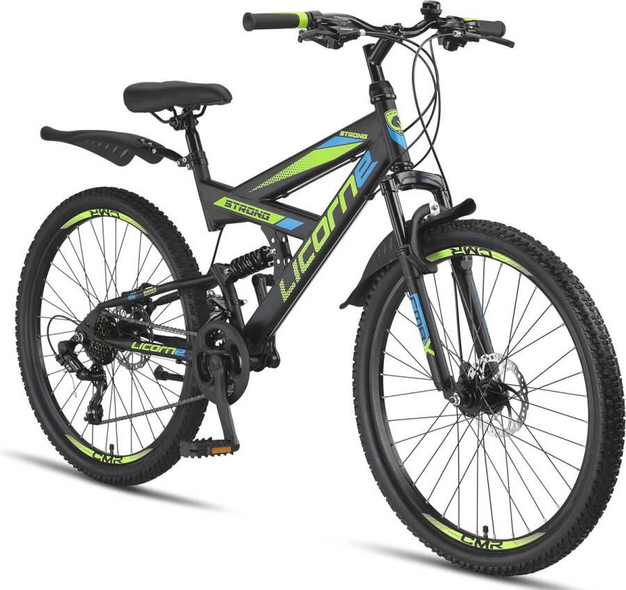 Premium Mountainbike 26 27.5 en 29 Inch Volledige Vering 21 Versnellingen en Schijfrem voor en