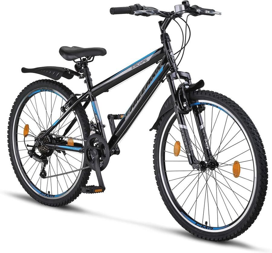 Premium Mountainbike voor en 21 Versnellingen in 24 en 26