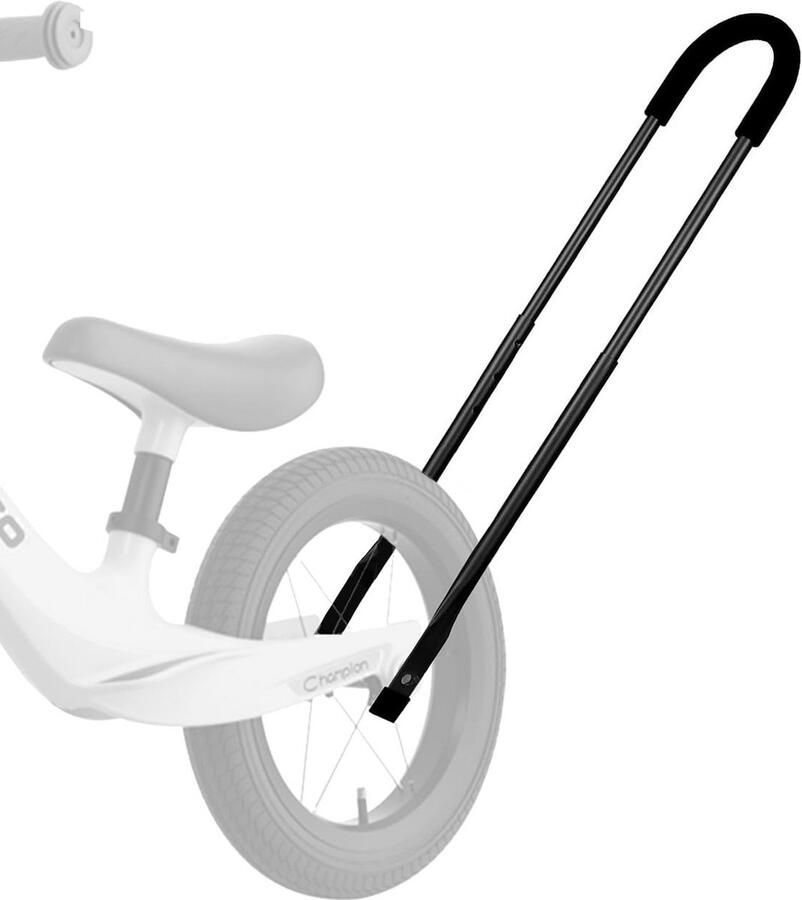 Pushbar voor Kinderfiets Zwart Leer je kind fietsen