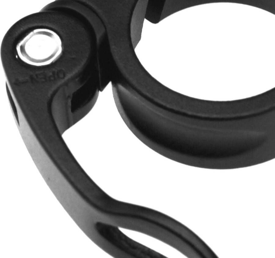 Quick Release Zadelpen Klem 31.8mm Zwart Aluminium Fiets Mountainbike Cyclus