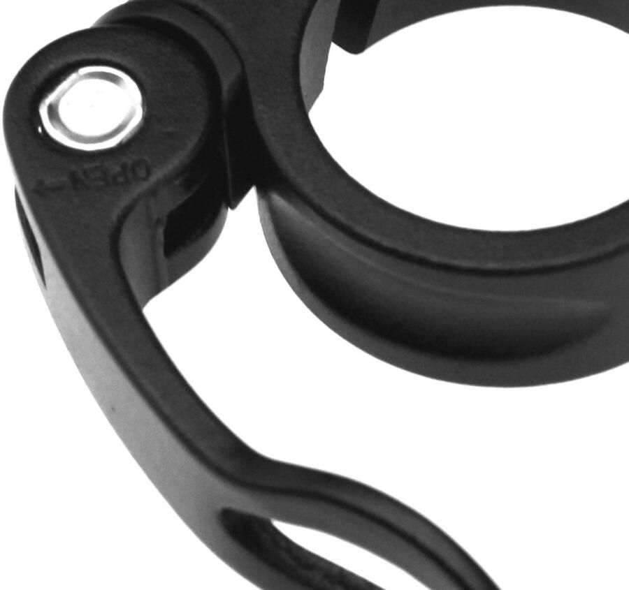 Quick Release Zadelpen Klem 31.8mm Zwart Aluminium Fiets Mountainbike Cyclus - Foto 2