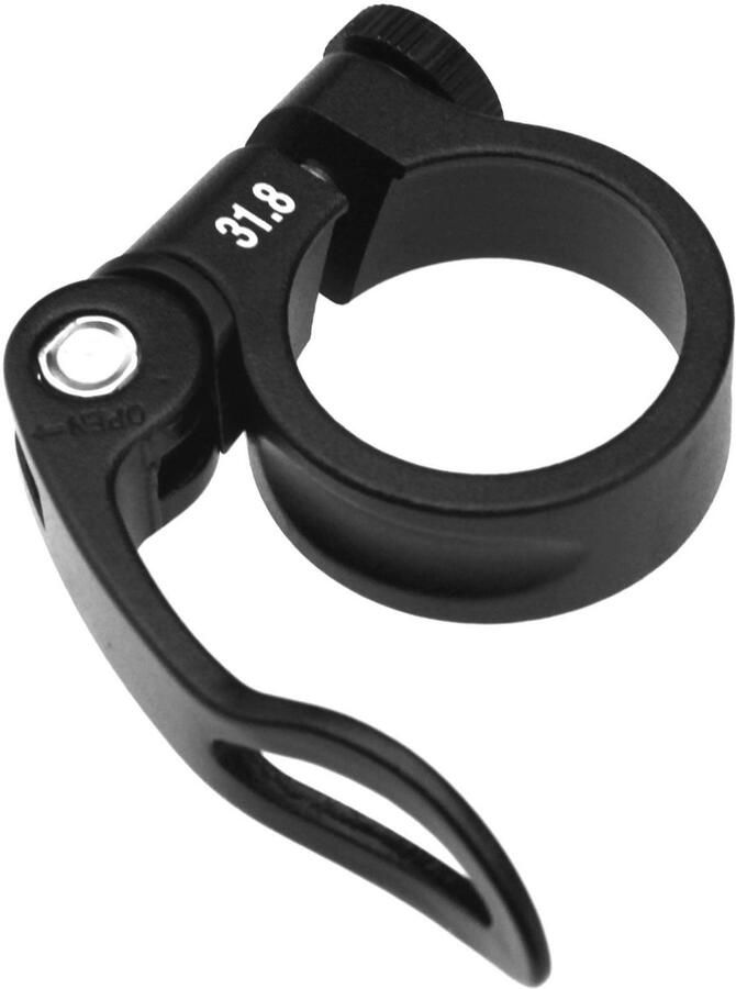 Quick Release Zadelpen Klem 31.8mm Zwart Aluminium Fiets Mountainbike Cyclus
