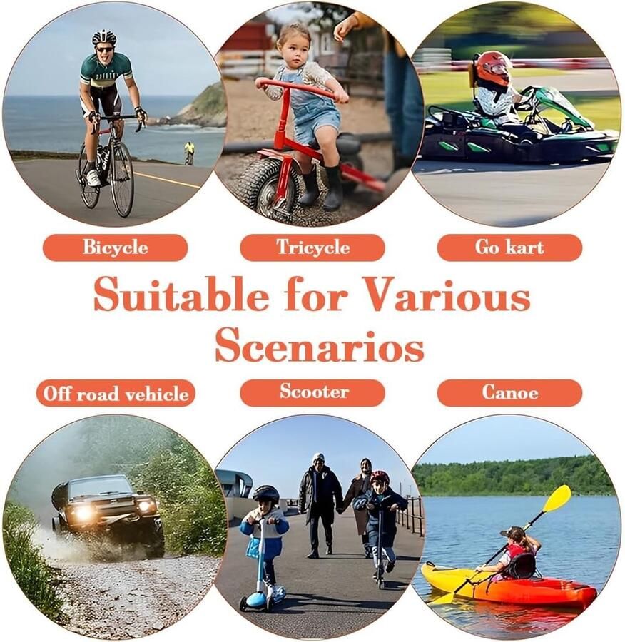 Reflecterend veiligheidsvlaggetje 63 cm met verstelbare stang voor kinderfiets oranje en veilig onderweg
