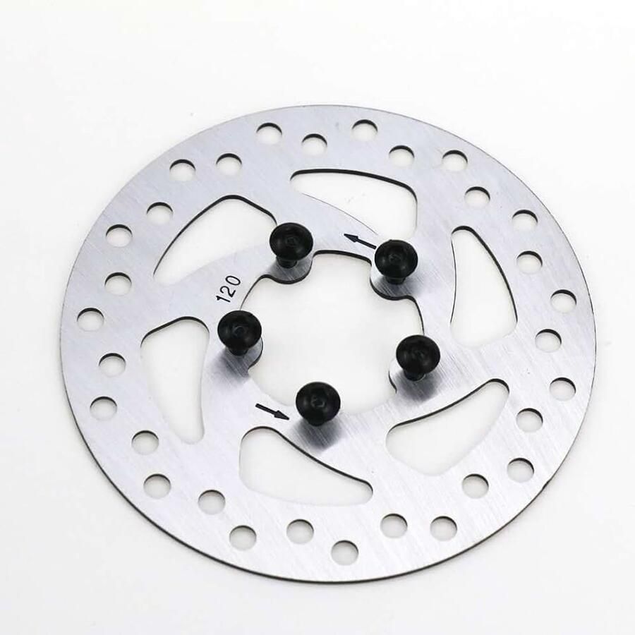 Remschijf voor Xiaomi M365 1S Essential M365 Pro 2 elektrische scooters reserveonderdeel 5 gaten roestvrij staal (120 mm)