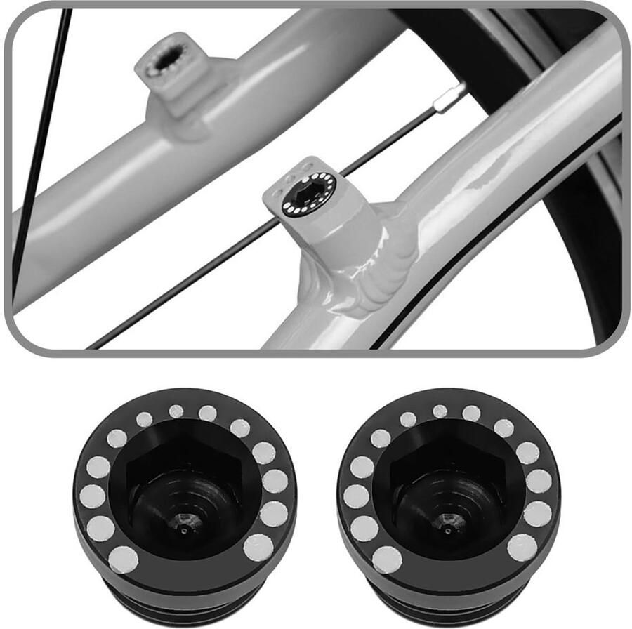 Remschroef Aluminiumlegering 4 Stuks M10 Draad Mountainbike Racefiets Lichtgewicht Zandbestendig Fietsschroef