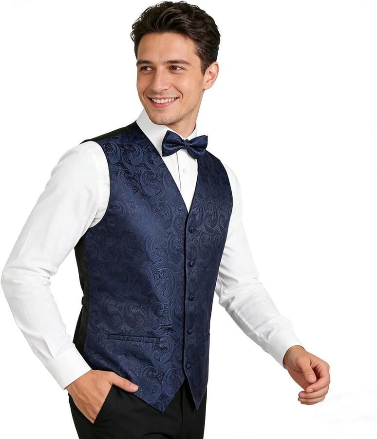 Retro Paisley 5-delige kostuumvest voor heren