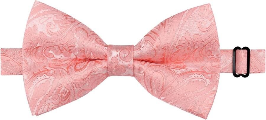 Retro paisley voor heren voorgebonden vlinderdas pochet en manchetknopen set
