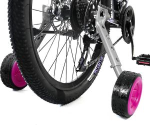 Rol over de afbeelding om in te zoo Bicycle Training Bikes Past 16 18 20 22 24 Inch Variabele kinderfiets (roze)