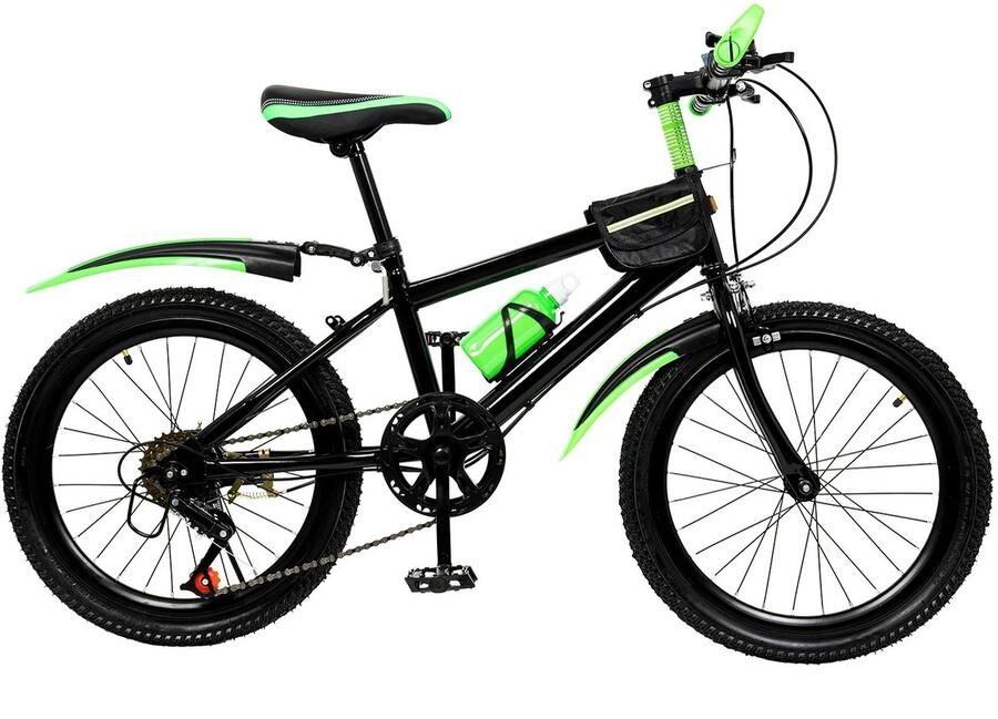 Rolu Kinderfiets – Kinderfiets 20 Inch – Mountainbike – 7 Versnellingen – 130 Tot 150 CM – Spatborden Voor & Achter – Antislip Banden
