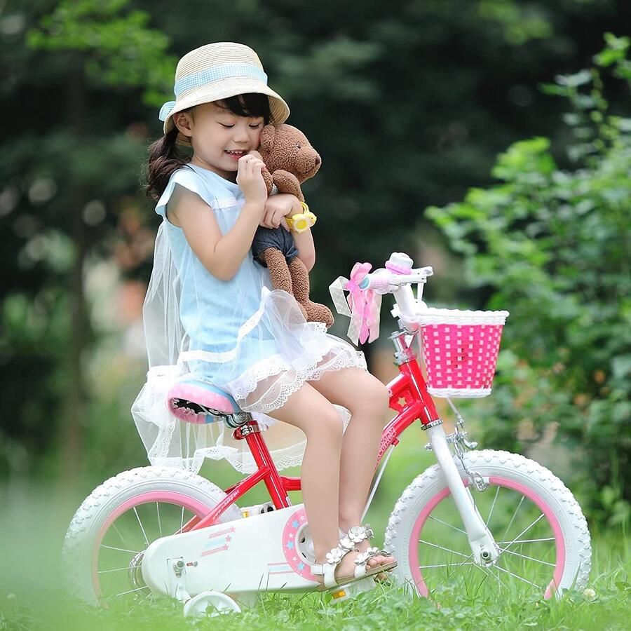 Royal Baby Girls Stargirl Kinderfiets roze 12 inch met steunwielen terugtraprem ShopVlot