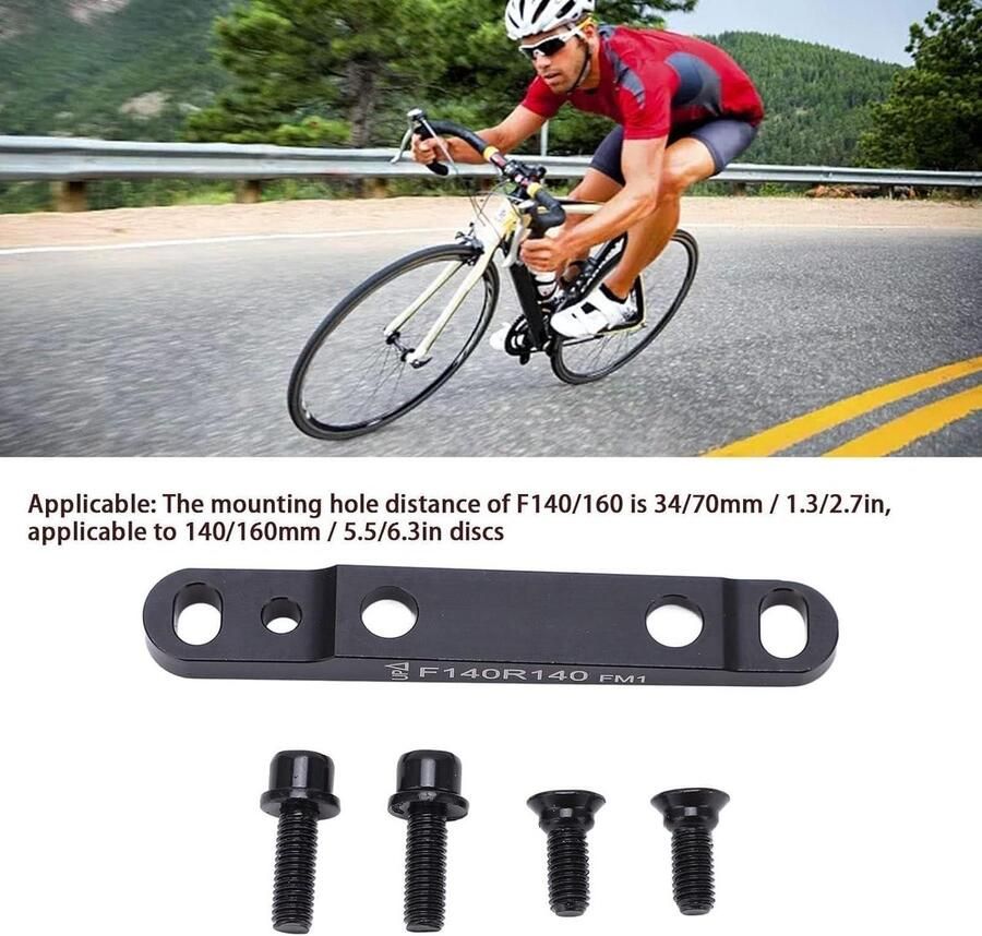 Schijfremklauwbevestigingsadapter voor racefiets Ultralicht Mountainbike Front 140MM 160MM Remklauw Montageadapter