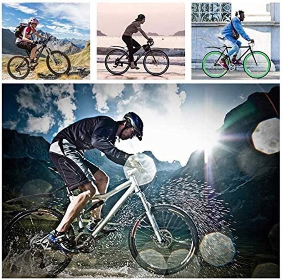 Set van Voor- en Achterspatborden voor Fietsen van 24-28 Inch Bescherming tegen Modder en Spatten voor Mountainbikes
