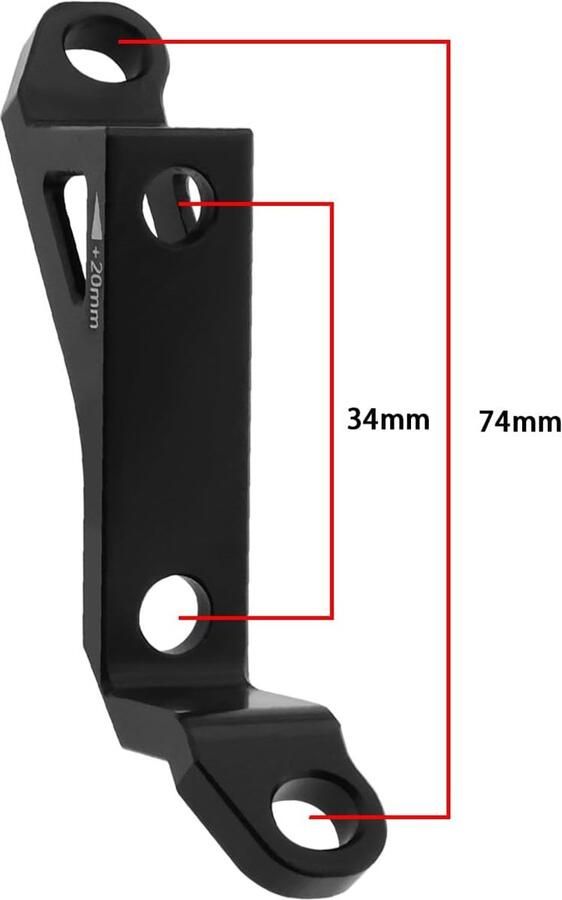 SnelShoppen 1 Set Fiets Remklauw Adapter Mountainbike naar Racefiets Conversie Aluminium Legering Voor 160 180 Schijf Inclusief Schroefkit