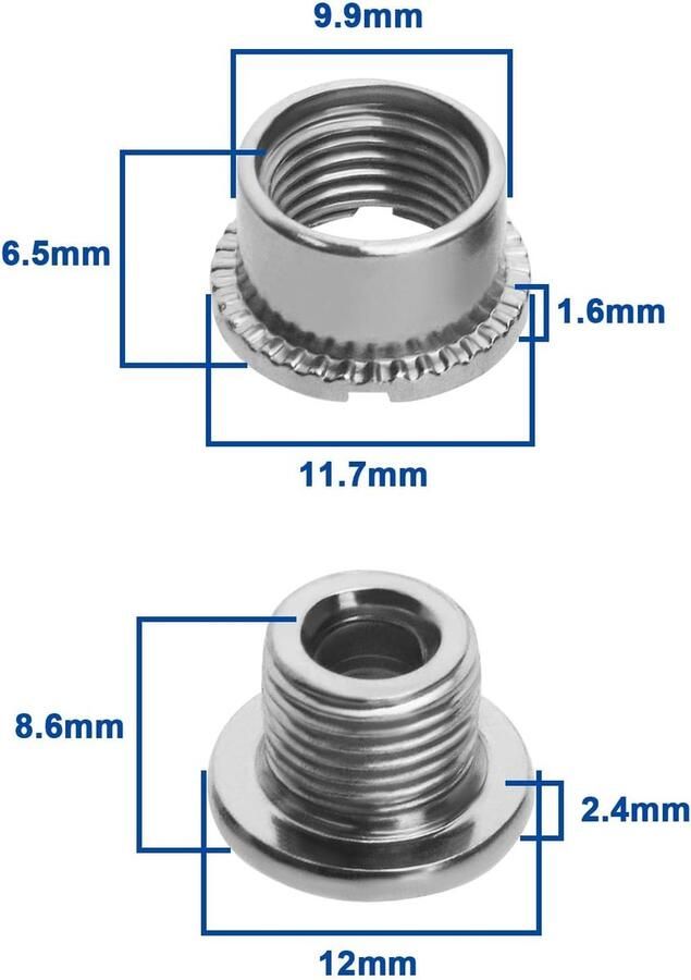 SnelShoppen 10 Stuks Fietskettingblad Bouten Crankset Schroeven Kettingring Bevestigingsbouten Geschikt voor Mountainbike Racefiets en Vouwfi