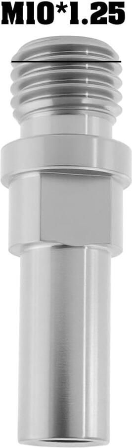 SnelShoppen 2 Stuks Fiets Titanium Ti Rempaal M10 x 1.25mm Fiets Schroeven voor Racefiets Mountainbike Zilver Lichtgewicht en Duurzaam