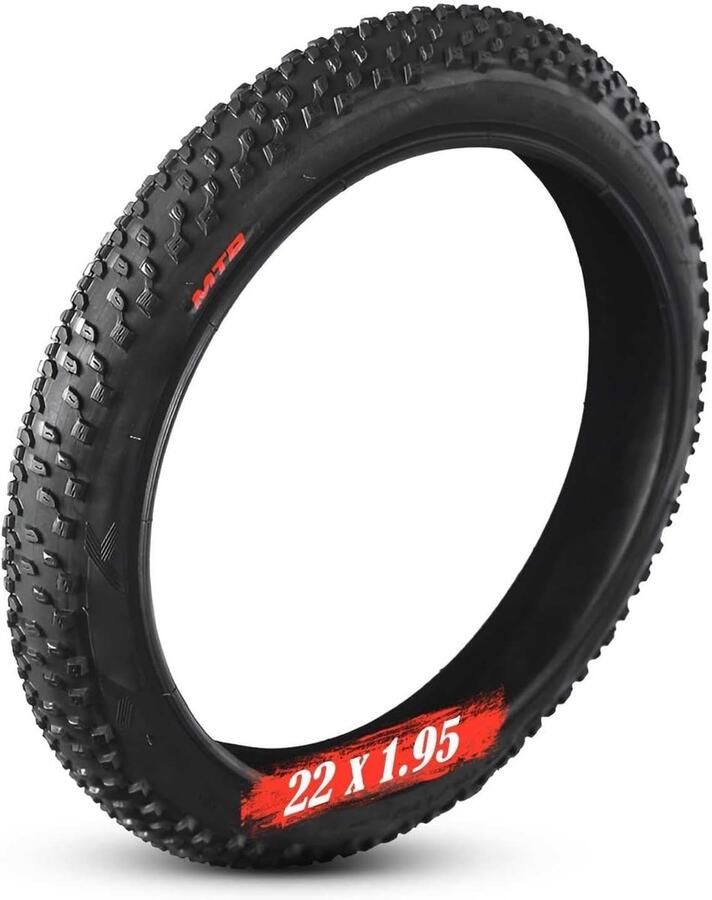 SnelShoppen 22 Inch 1.95 BMX Fietbanden 22x1.95 Blokbanden Antislip en Slijtvaste Fietstires (2 Stuks)