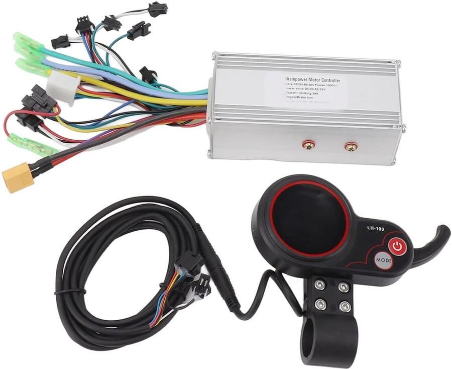 SnelShoppen Brushless Motorcontroller Set 36 V 48 V 60 V 1000 W 38 A Sine Wave met Display LH100 voor E-bikes en Elektrische Voertuigen