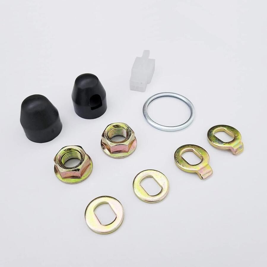 SnelShoppen E-Bike Hub Motor Moeren Fietssafety Washers Elektrische Fiets Wiel Sluitmoeren Motoras Bout Schroef (M14 14mm) - Foto 2