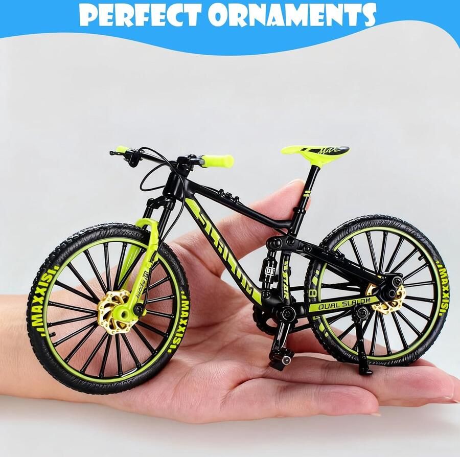 SnelShoppen Finger BMX Fiets Model 1:10 – Miniatuur Alliantie Mountainbike Realistische Decoratieve Fiets Collectible voor Volwassenen en Kinderen