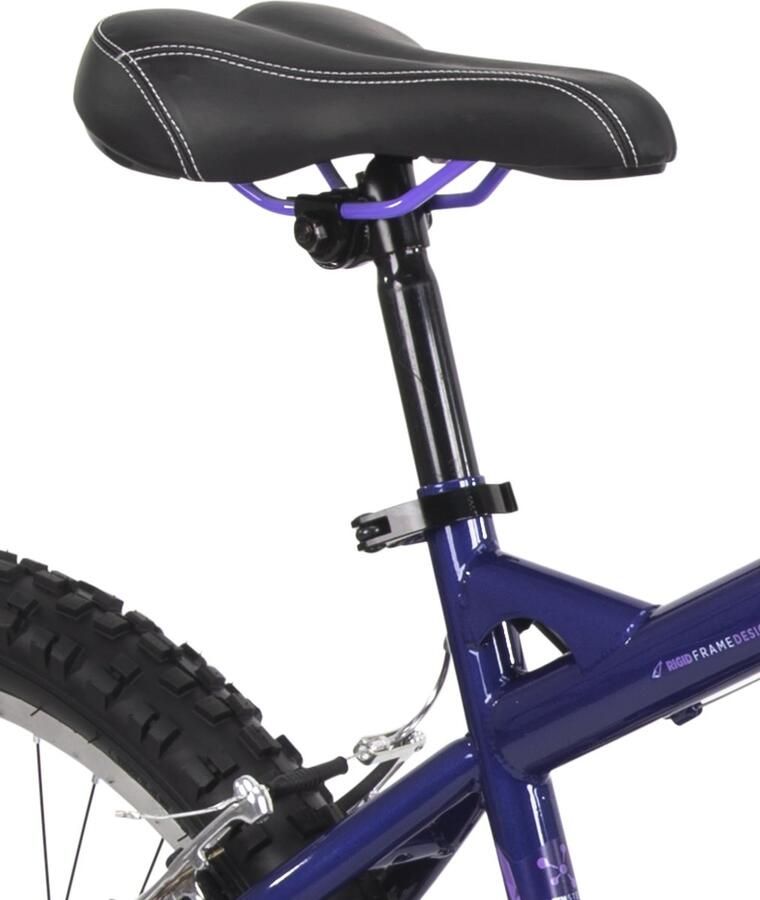 SnelShoppen Huffy Extent Kinder Mountainbike 24 Inch Paars 18 Versnellingen Perfect voor Avonturen en Buitenactiviteiten