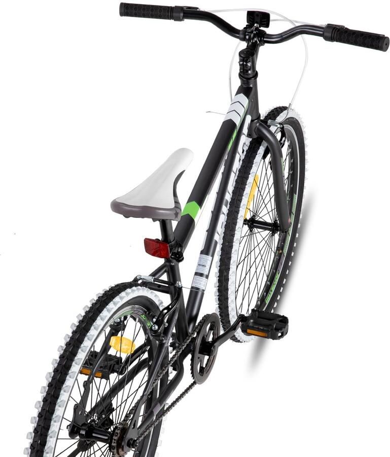 SnelShoppen JOYSTAR 333 RREWW Kinderfiets 24 inch Hardtail Mountainbike voor en van 9-13 jaar 1 Versnelling Robuust en Stijlvo