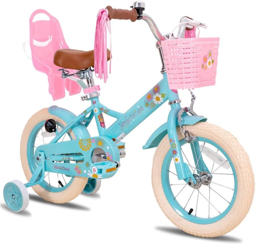 SnelShoppen JOYSTAR Little Daisy 12 inch Kinderfiets Meisjes 2-4 Jaar Blauw Met Zijwielen Veiligheid Perfect Voor Buiten Spelen Tuin Feestje