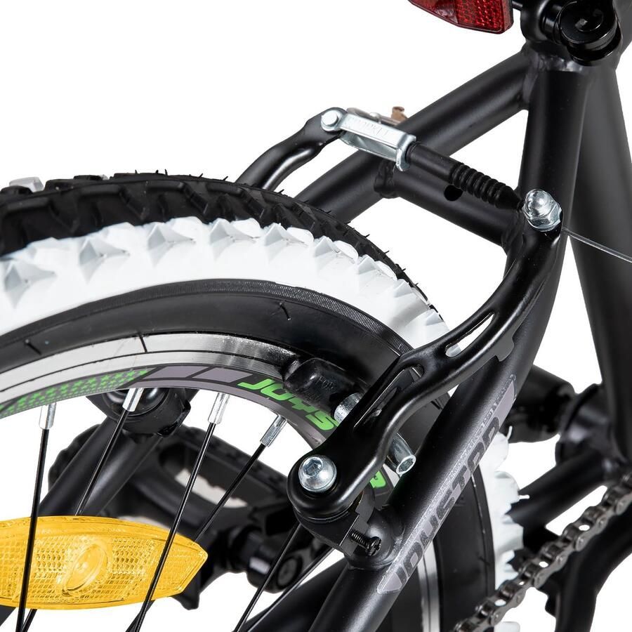 SnelShoppen Kinderfiets 24 inch JOYSTAR Lubbock Hardtail Mountainbike voor & 9-13 jaar 7 Versnellingen Zwart Perfect voor Av