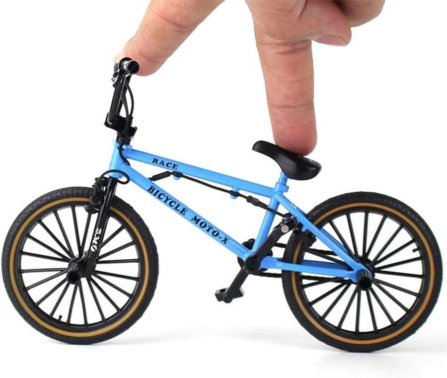 SnelShoppen Mini BMX Finger Bike Metaal Mountainbike Model 1:8 Schaal Duurzaam en Veilig Speelgoed voor Kinderen Decoratie en Speelplezier