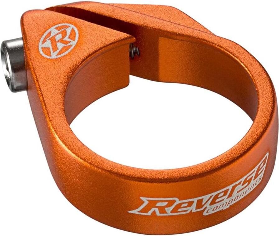 SnelShoppen Reverse Bolt Clamp Zadelklem 34.9 mm Lichtgewicht en Stabiele Bevestiging Oranje Voor Fietsen Mountainbikes en Meer