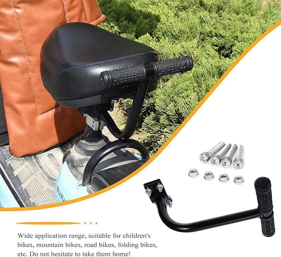 SnelShoppen Vouwfiets Achterpedalen Fietsvoetrusten voor Vouwfiets Ergonomisch Ontwerp Stalen Materiaal Geschikt voor Trekking Weg- en Mountai