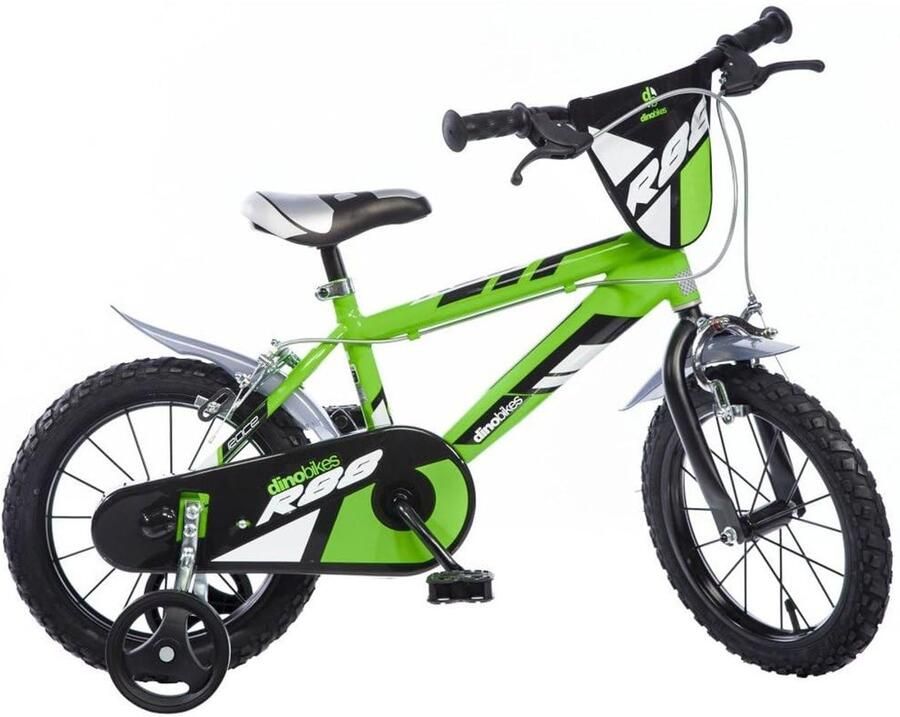Solidchoice Groene Kinderfiets met 16 Inch Frame en Zijwieltjes