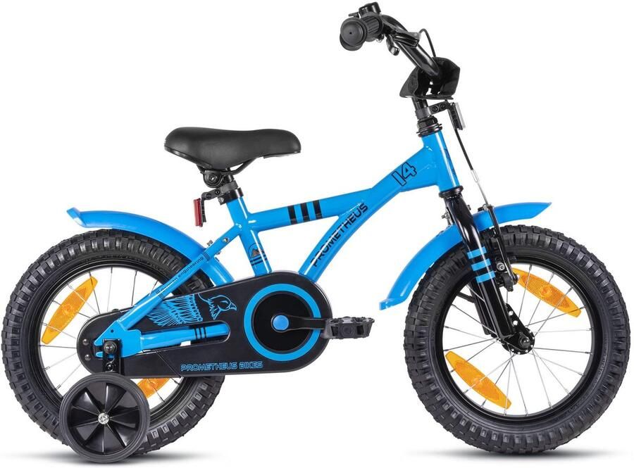 Solidchoice Kinderfiets 14 Inch met Zijwieltjes in Blauw