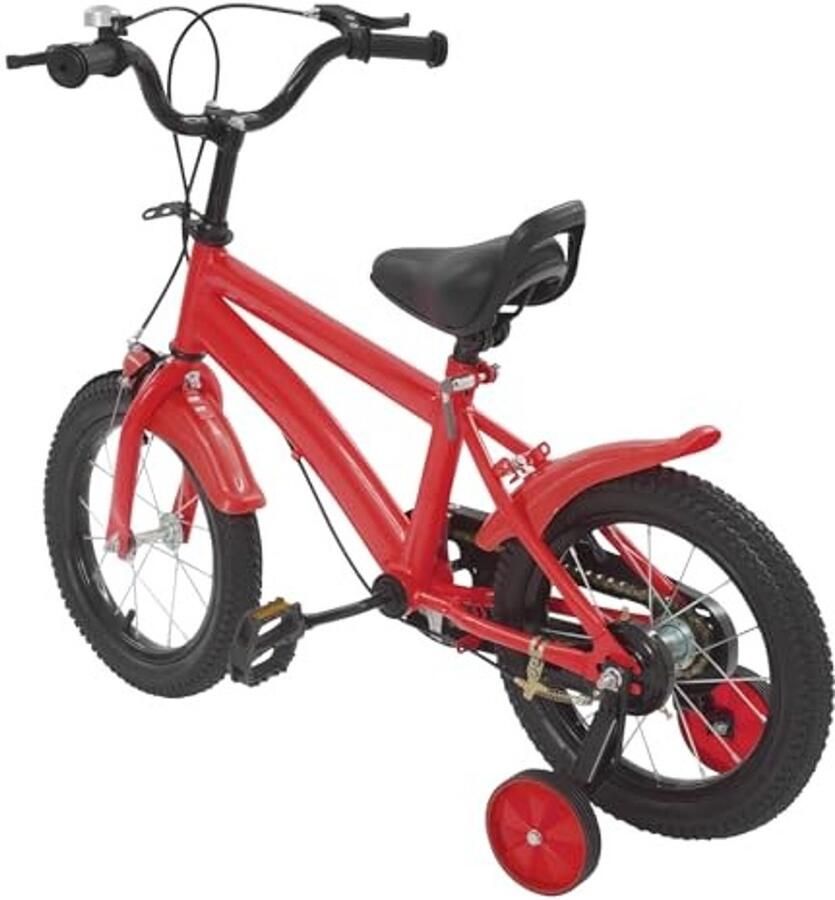 Solidchoice Kinderfiets 14 inch Verstelbaar met zijwielen