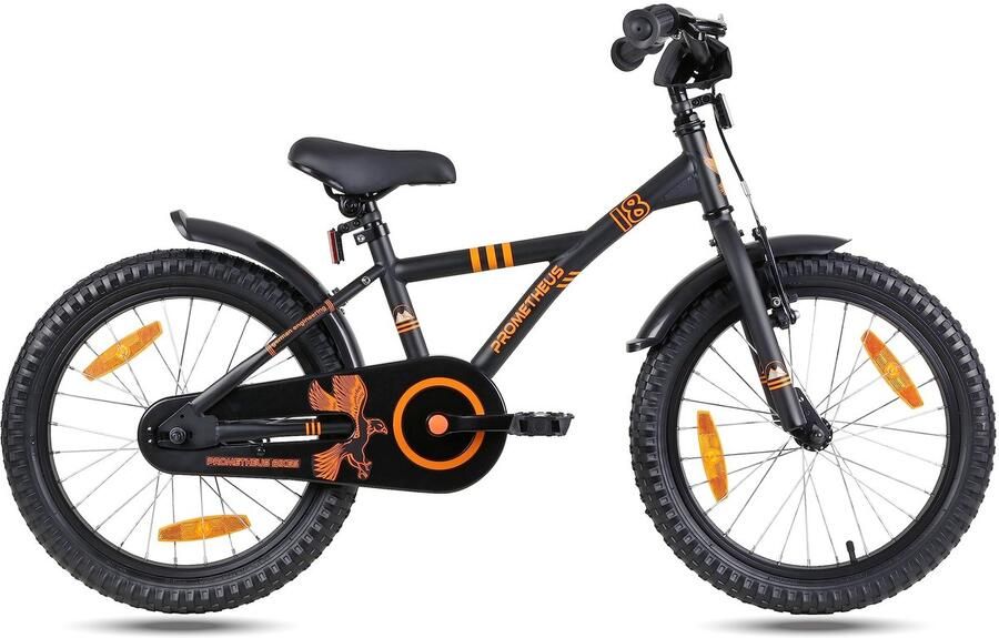Solidchoice Kinderfiets 18 inch met Zijwieltjes en Terugtraprem