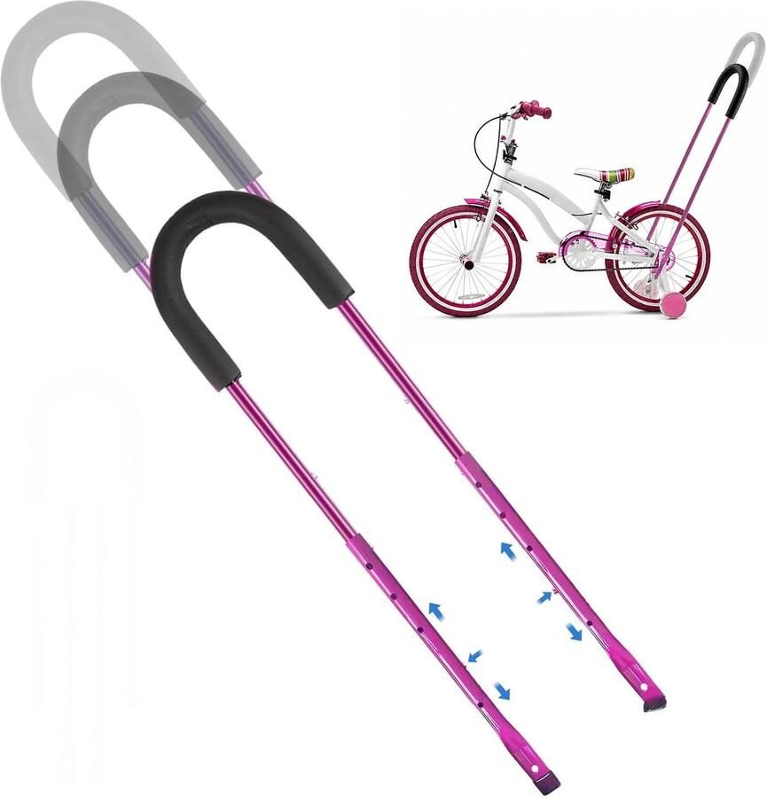 Solidchoice Kinderfiets Duwend Stuur met Verstelbare Hoogte en Duurzaam Ontwerp
