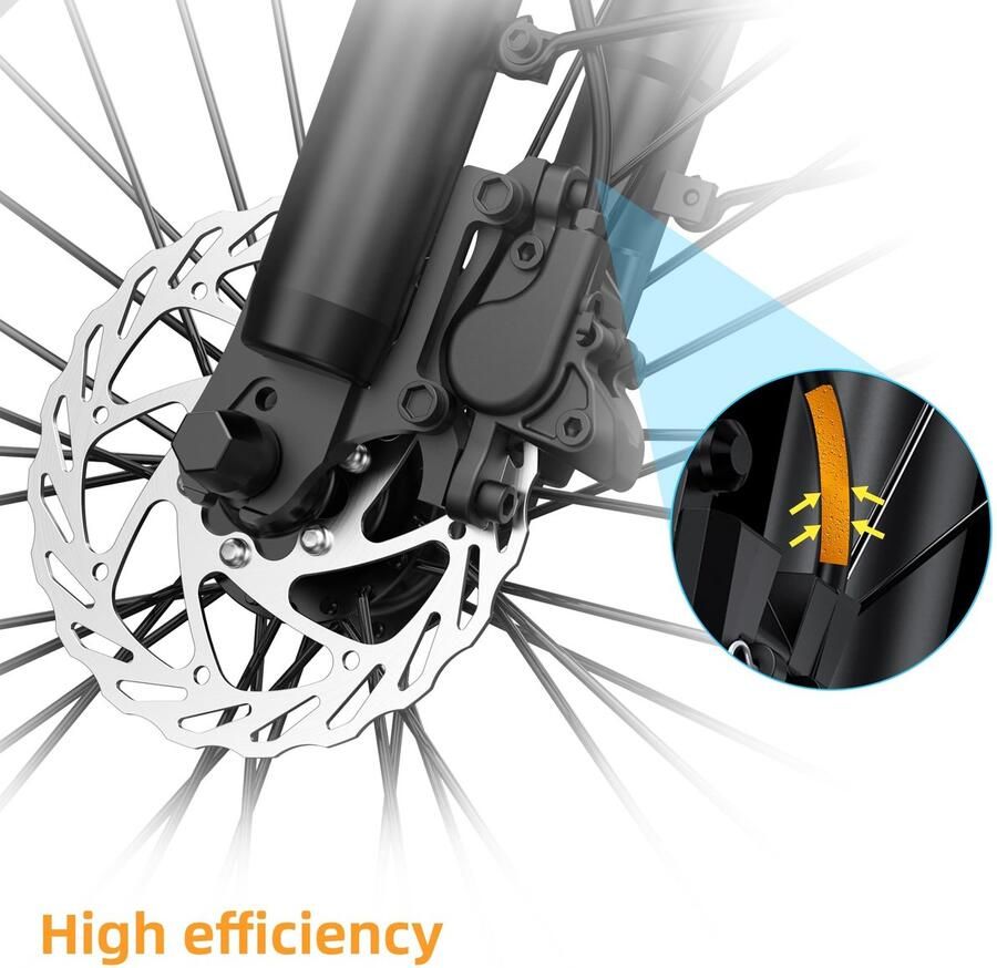 Solidchoice Opvouwbare Elektrische Fiets met 20 Inch Wielen