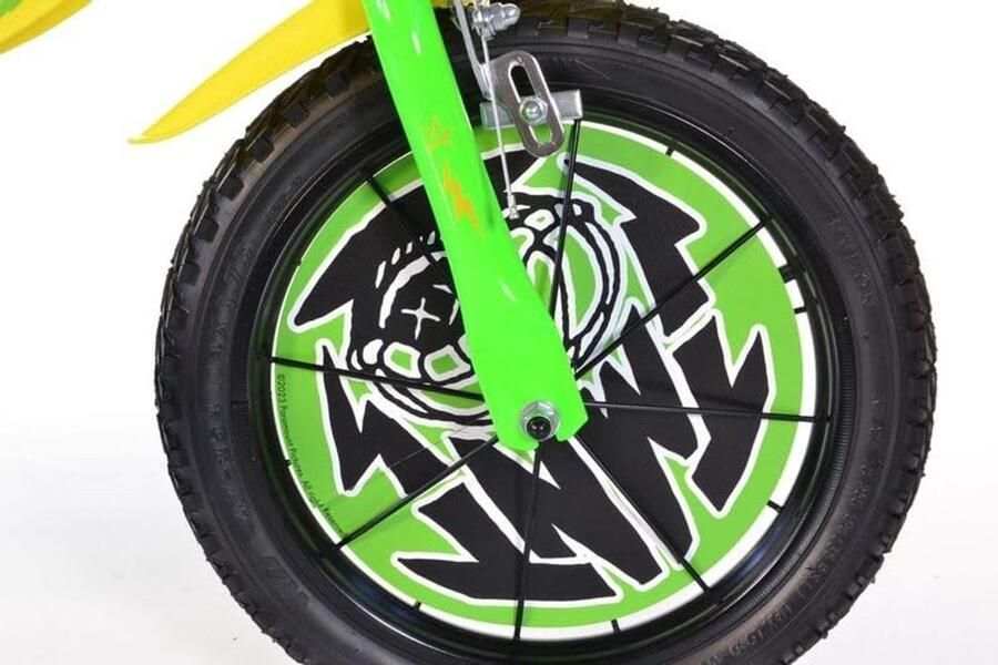 Solidchoice Uniseks Kinderfiets van 16 Inch met Stabilizers en Drinkfles