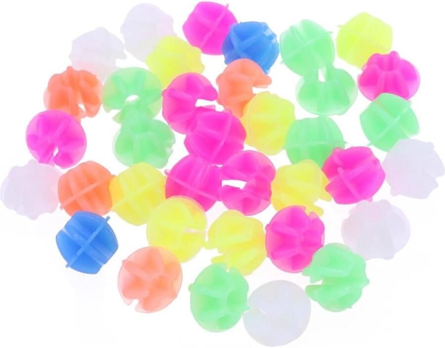 Spaakkralen Set Fietsdecoratie Clips Kinderfiets Versieren Eenvoudig Opklikbaar 1.5x1.5x1.3cm Kleuren