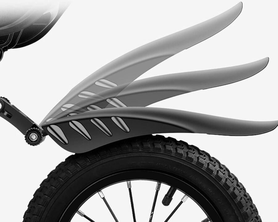 Spatborden voor kinderfiets opvouwbaar en waterdicht geschikt voor 12-14 inch fietsen met stofbescherming voor outdoor avonturen